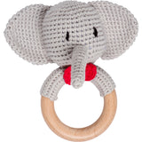 Load image into Gallery viewer, Elephant Crochet Rattle