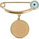 Load image into Gallery viewer, Evil Eye Pin Prayer Charm